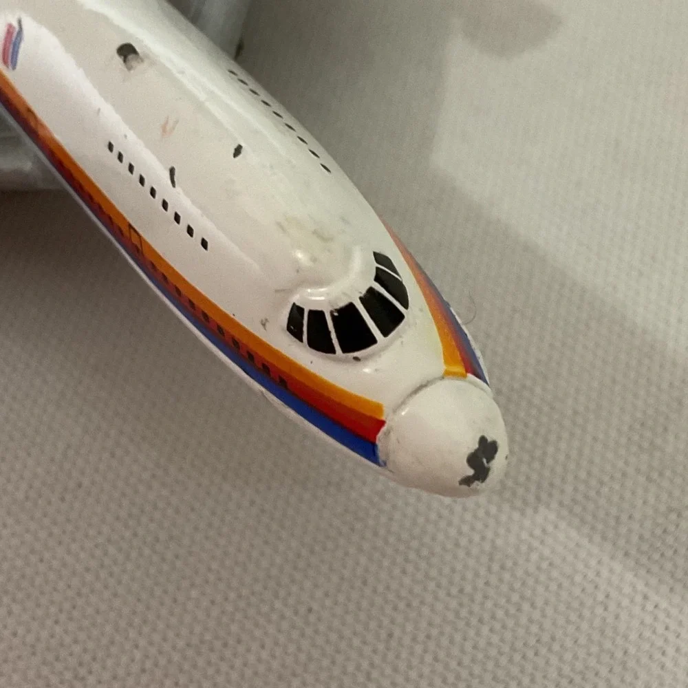 Ertl United Airlines Boeing 747 Diecast Airplane Saul Bass Livery Toy Vintage